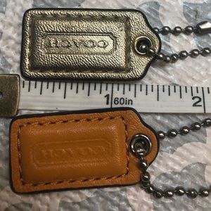 Coach tags set of 2